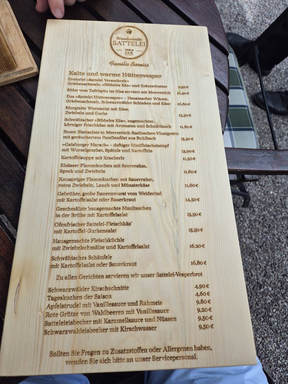 wanderhütte sattelei - hotel bareiss gmbh