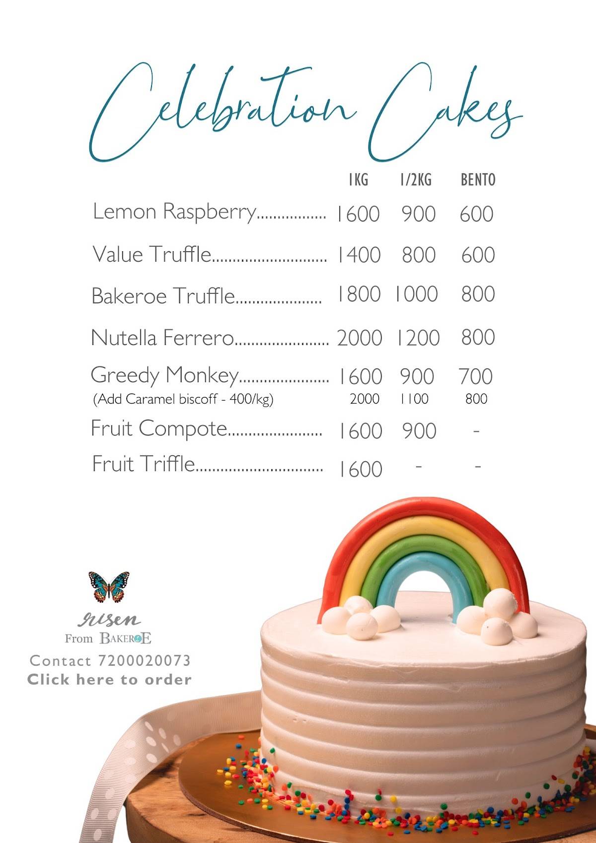Bakeroe- customized cakes in coimbatoreonline cake delivery in coimbatore menu