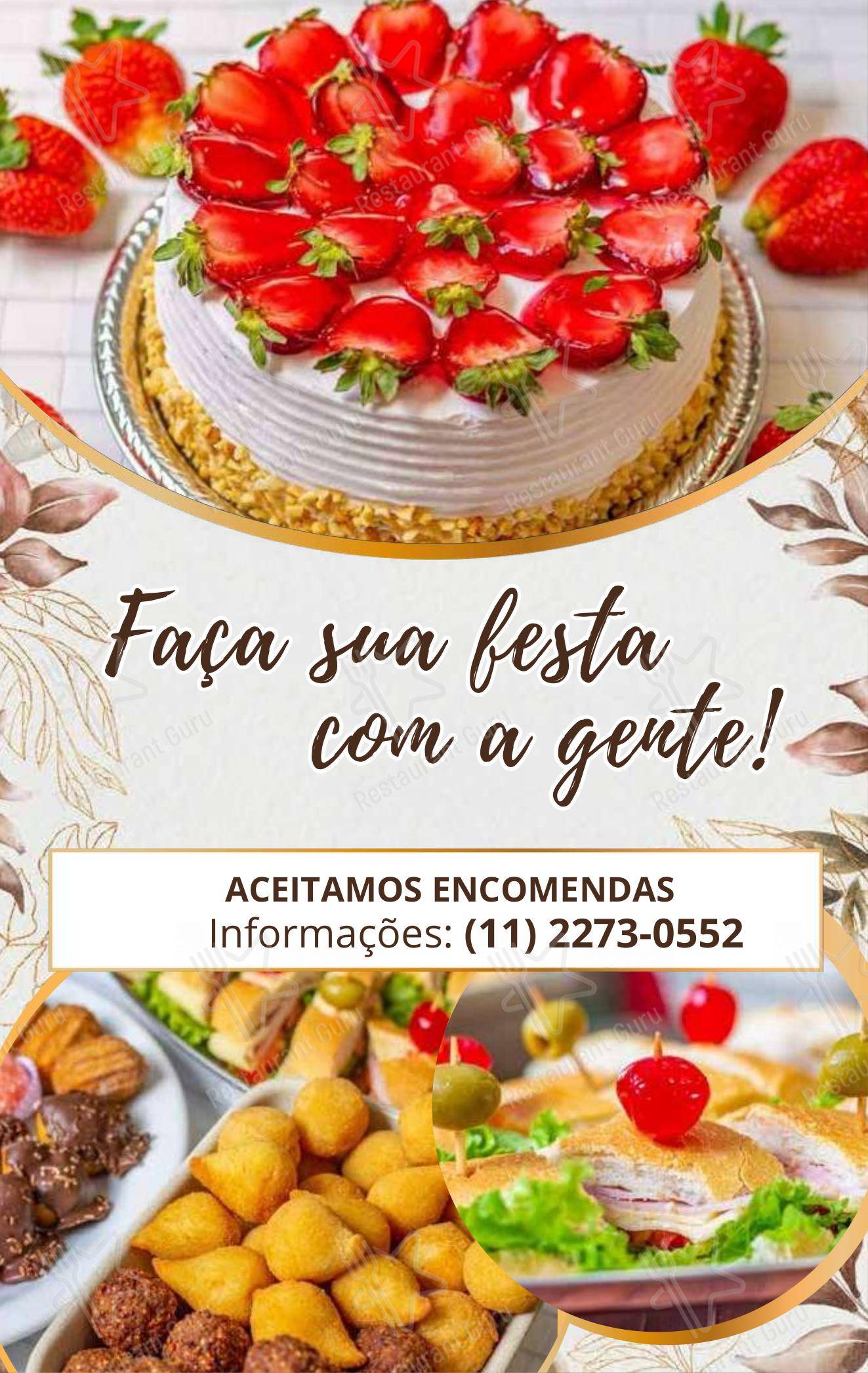 Panificadora Vila Monumento - Ночное меню