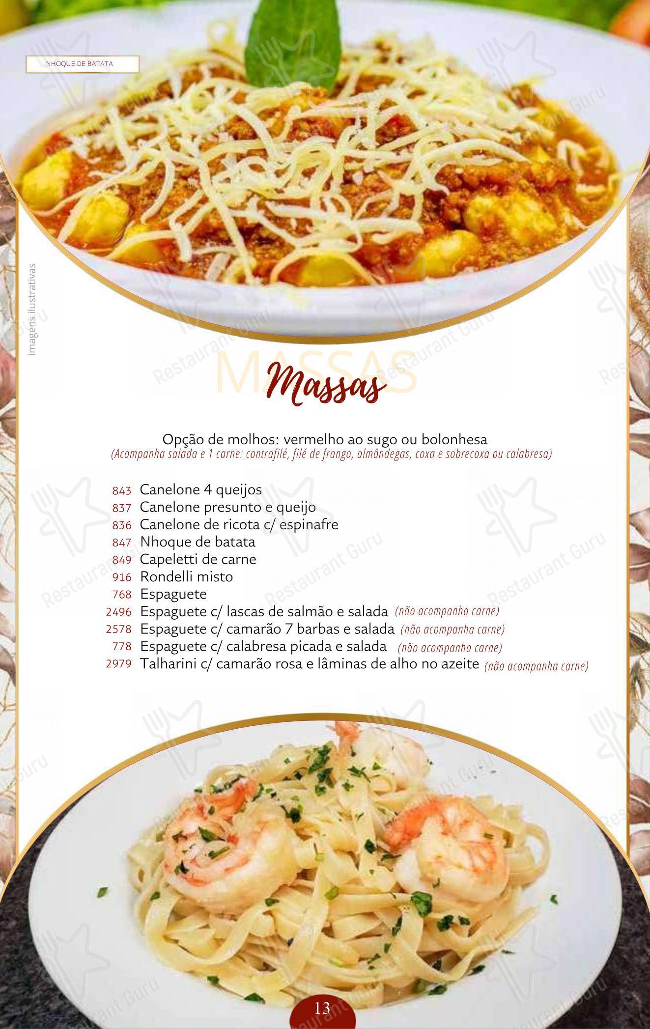 Panificadora Vila Monumento - Menu bar