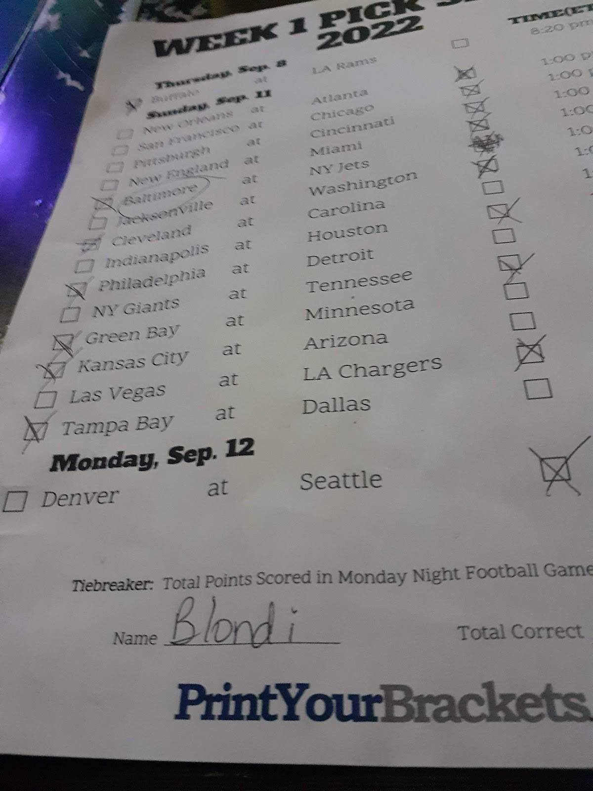 Menu at Bald Eagle Pub, Jacksonville