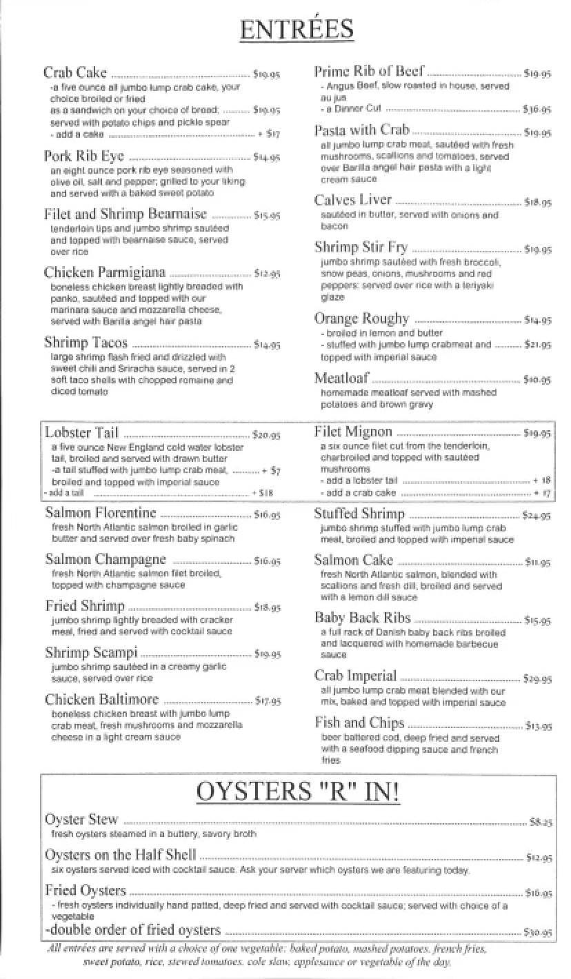 Menu at The Peppermill pub & bar, LuthervilleTimonium