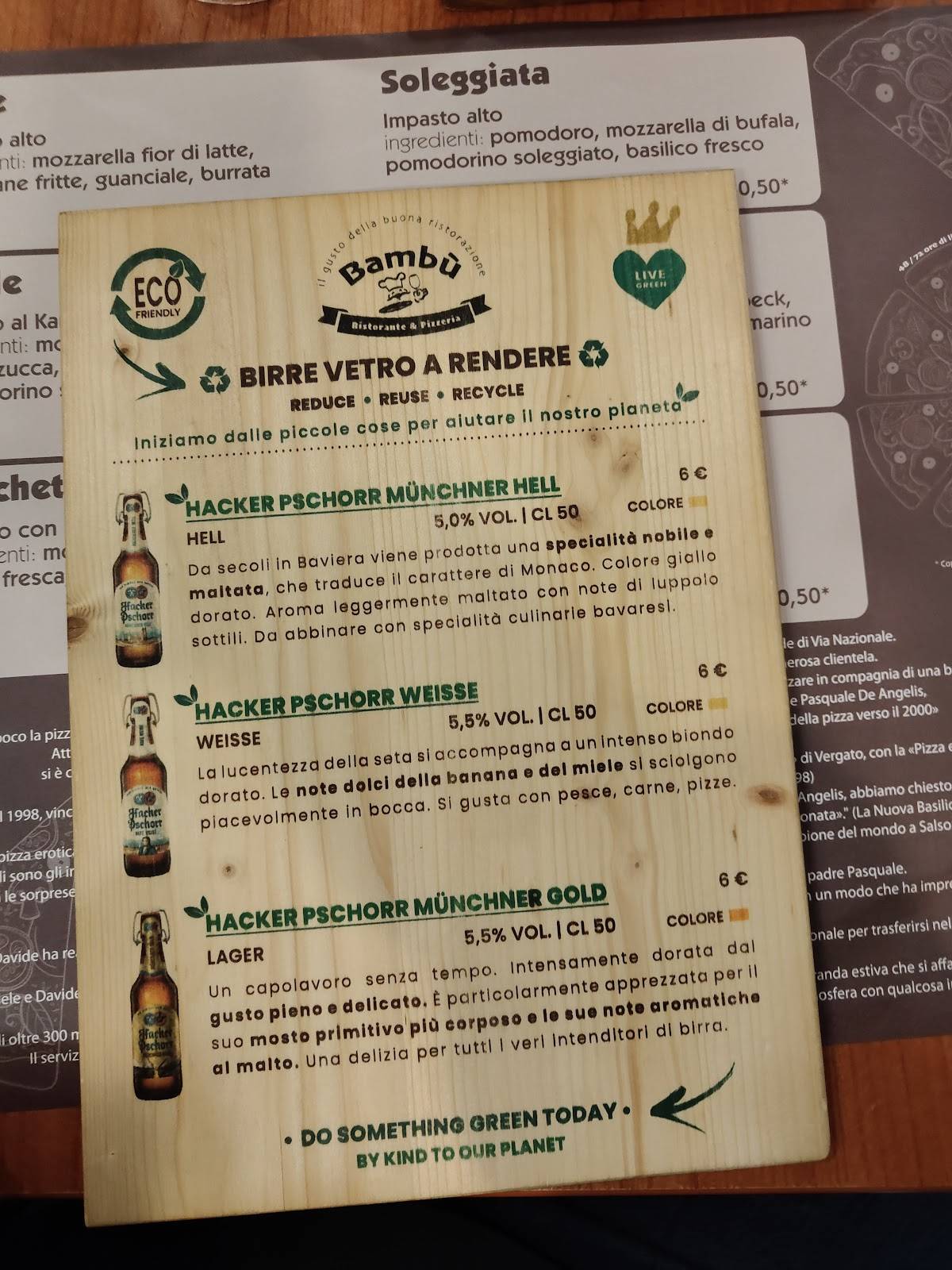 Menu di Bambu' 