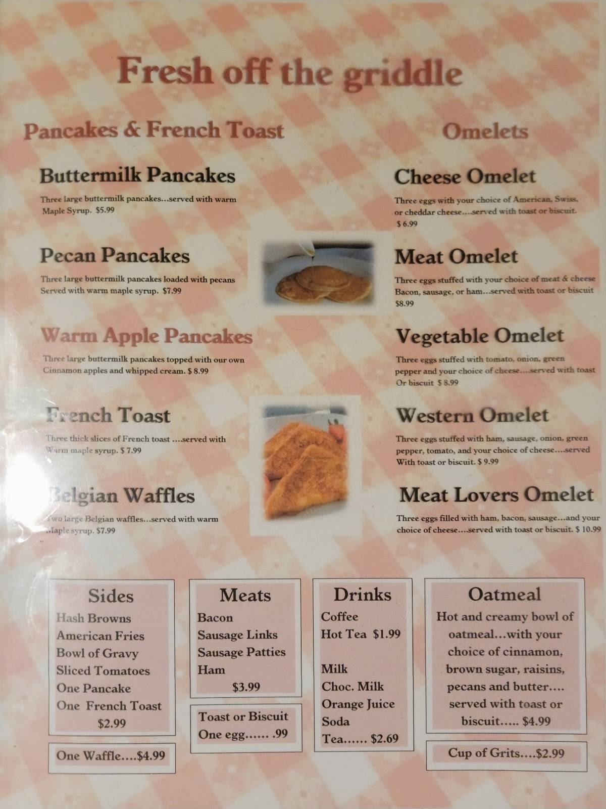 Menu at BarBQ Barn, Harrisburg