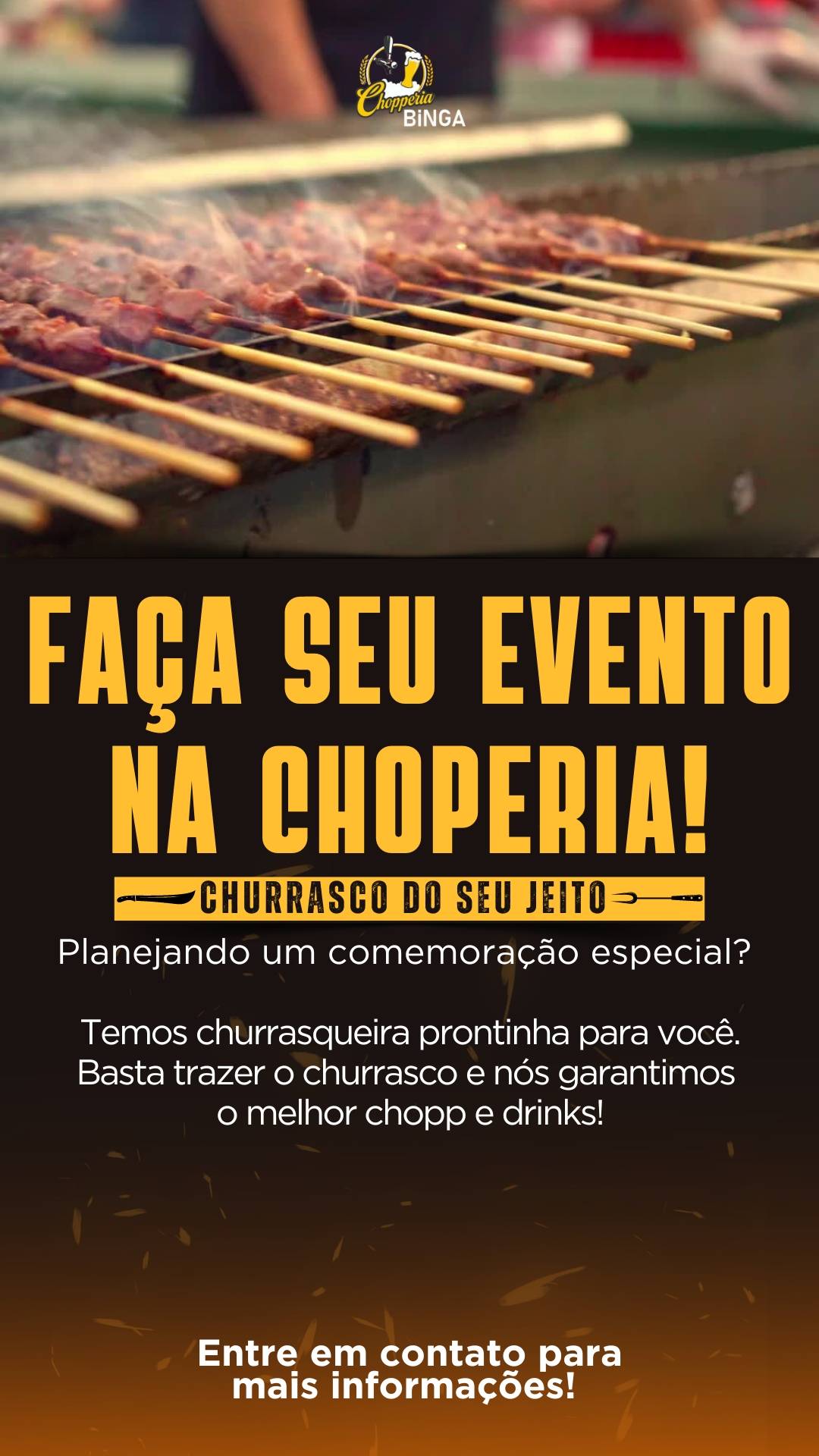 Bar Chopperia Binga cardápio