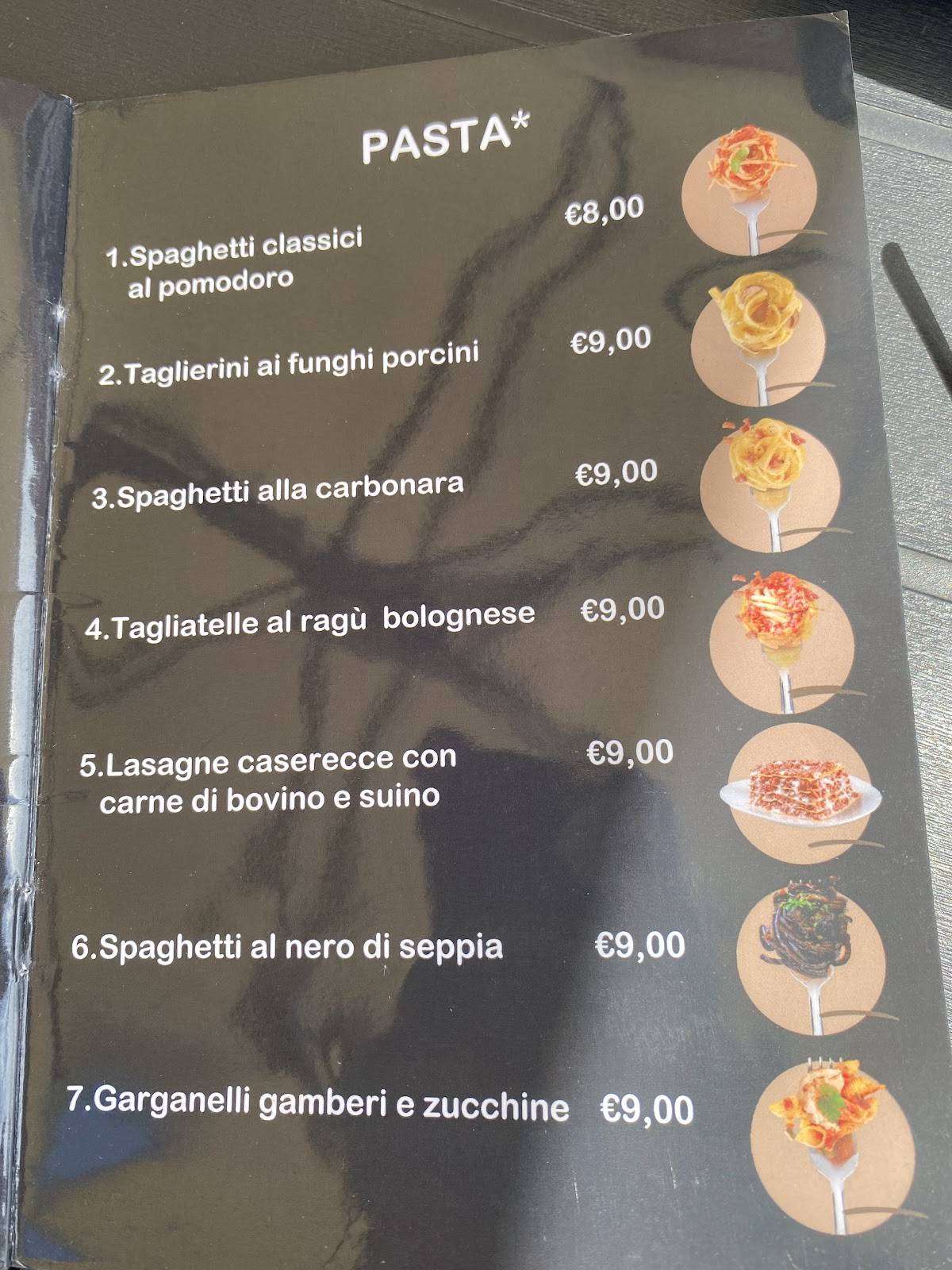 Menu di Bar Falcone 
