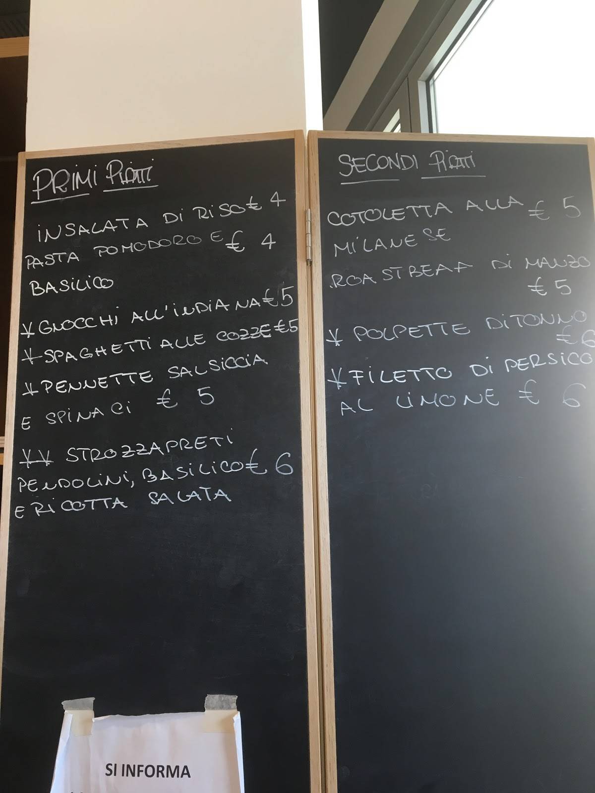Menu di Bar Luana 