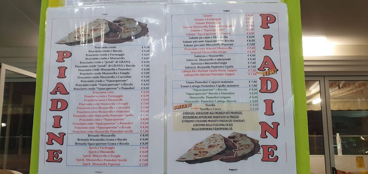 Menu di Bar Masini 