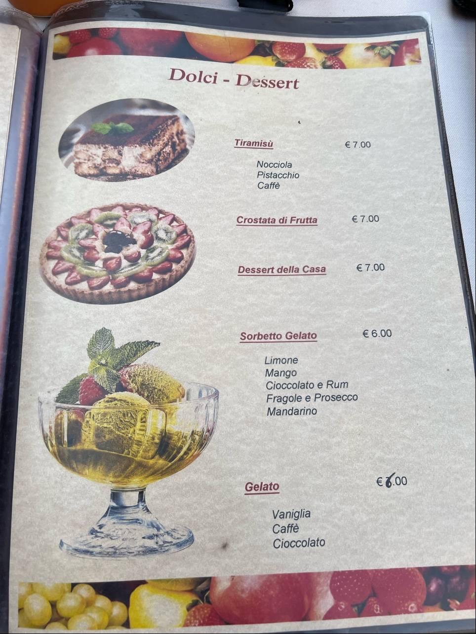 Menu di Bar Ristorante Da Ornella 