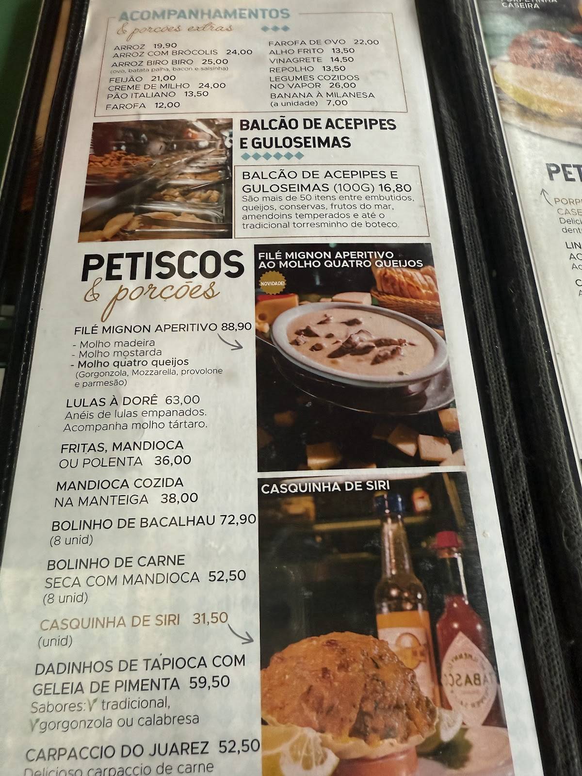 Bar do Juarez Itaim Bibi: Chopp, Picanha, Feijoada, Almoço, Drinks, Delivery SP cardápio