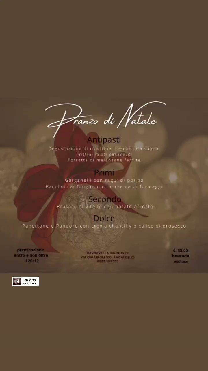 Menu di BARBARELLA 