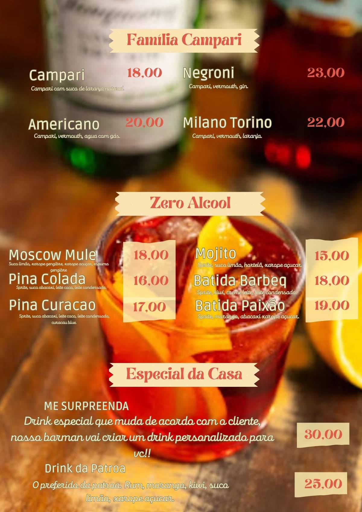 Barbeq Restaurante e Rodizio cardápio