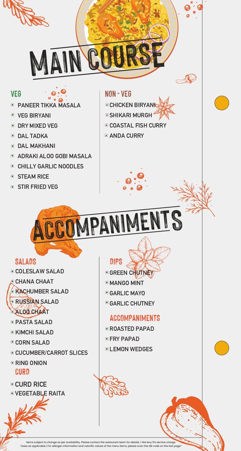 Barbeque Nation - Mumbai - Virar menu