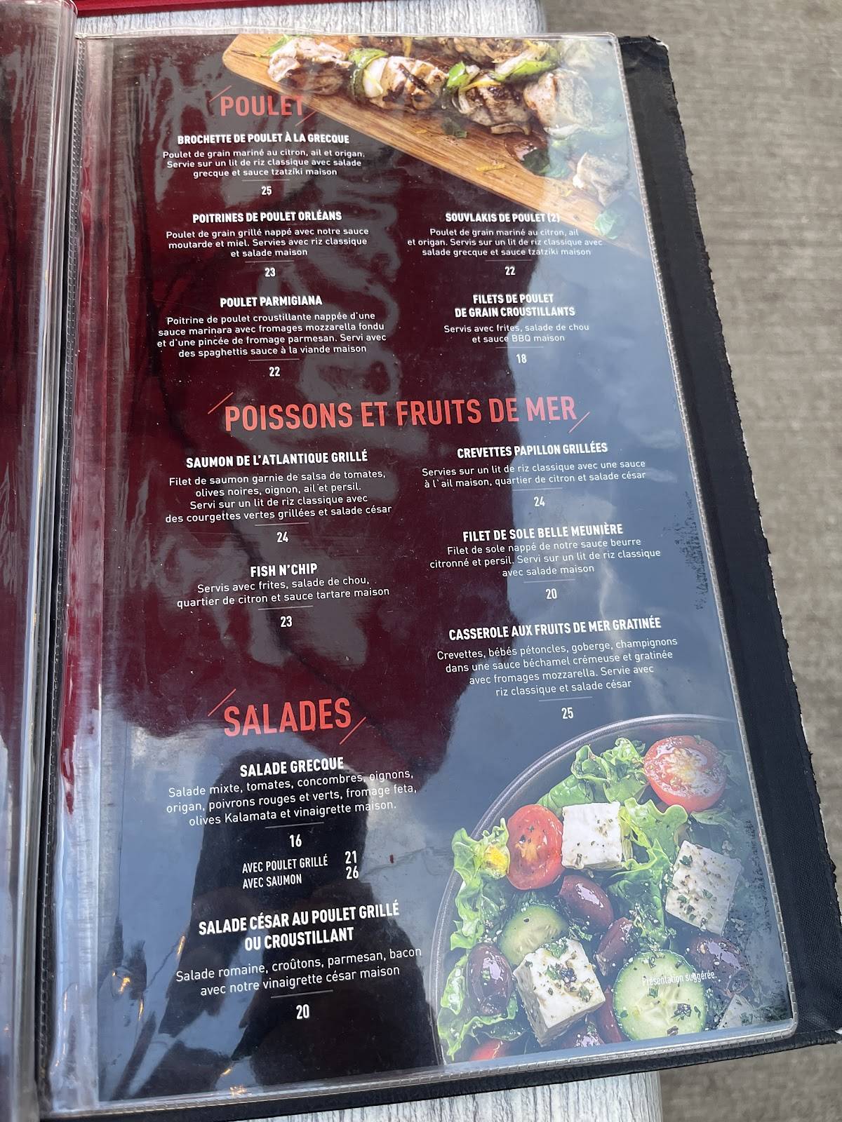 Menu de Barbies Resto Bar Grill - Lévis