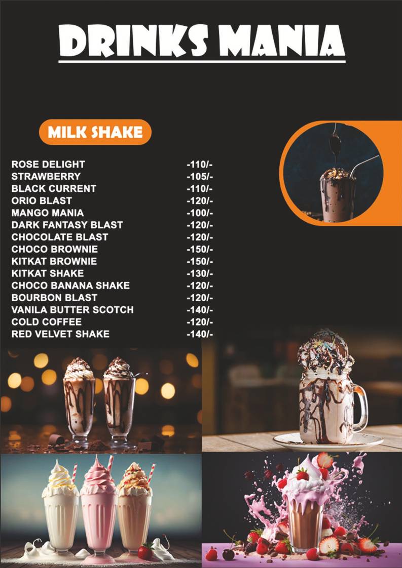 Arun's Restro and Cafe menu
