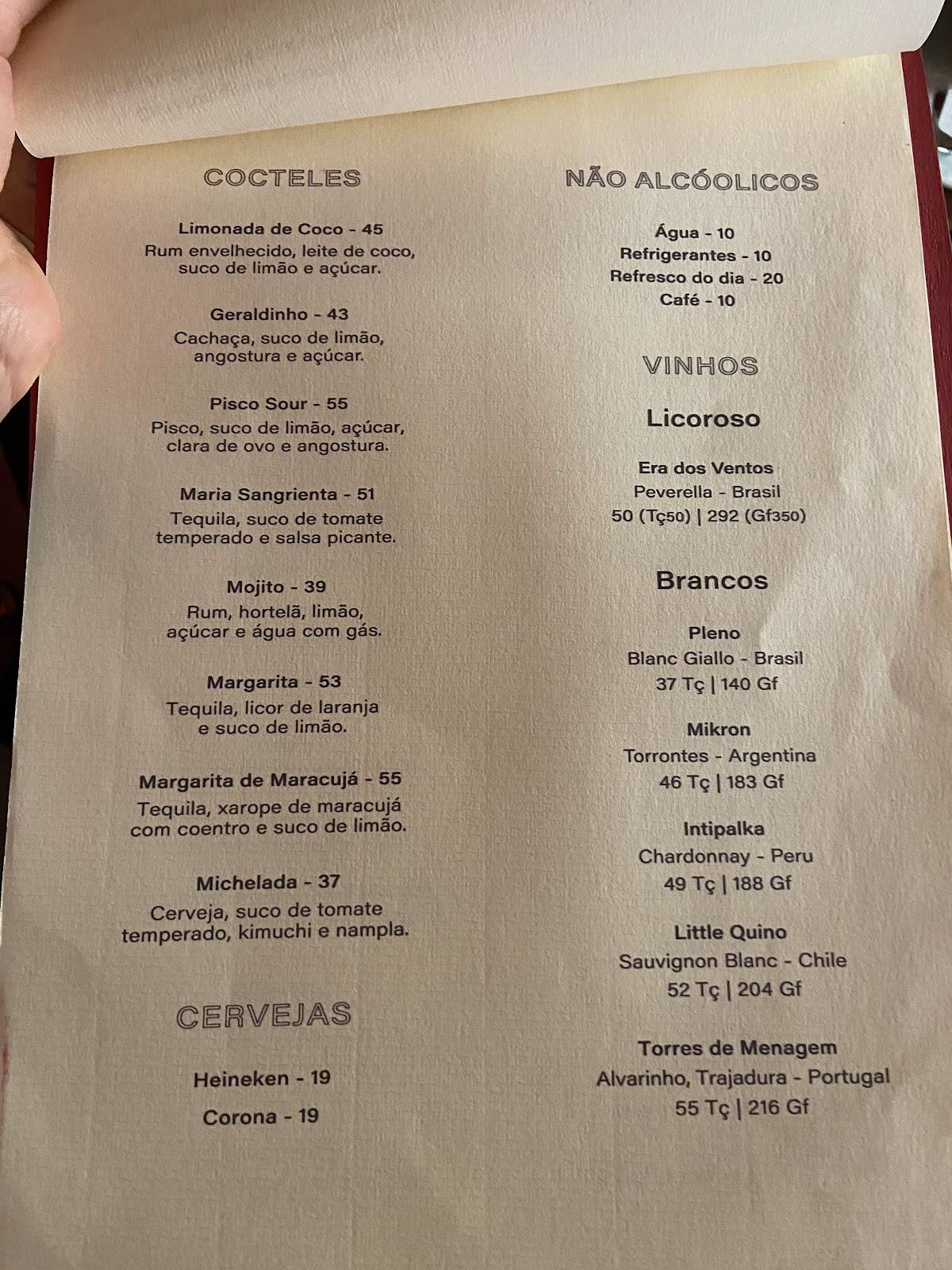 Barú Marisquería cardápio
