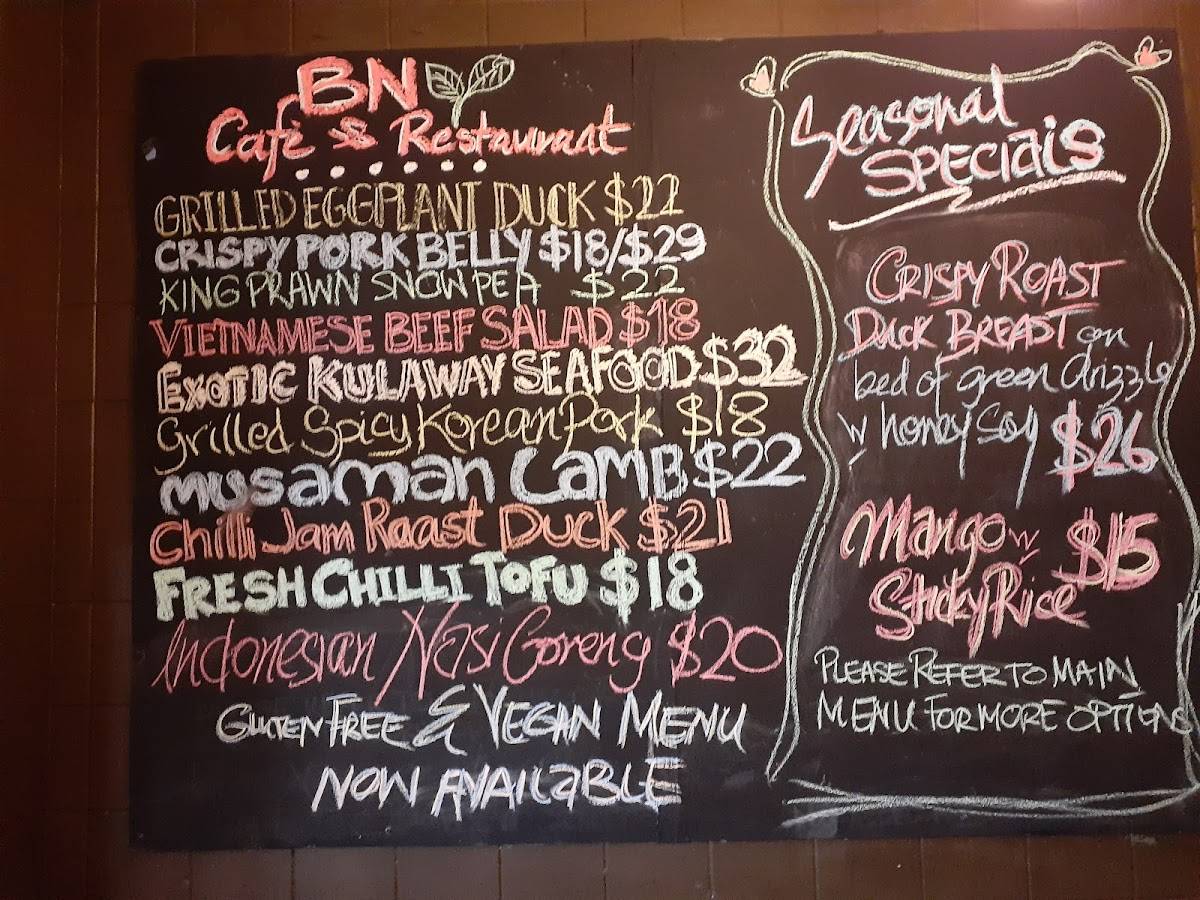 Menu at Basil Nut Cafe & Restaurant Katoomba, Katoomba