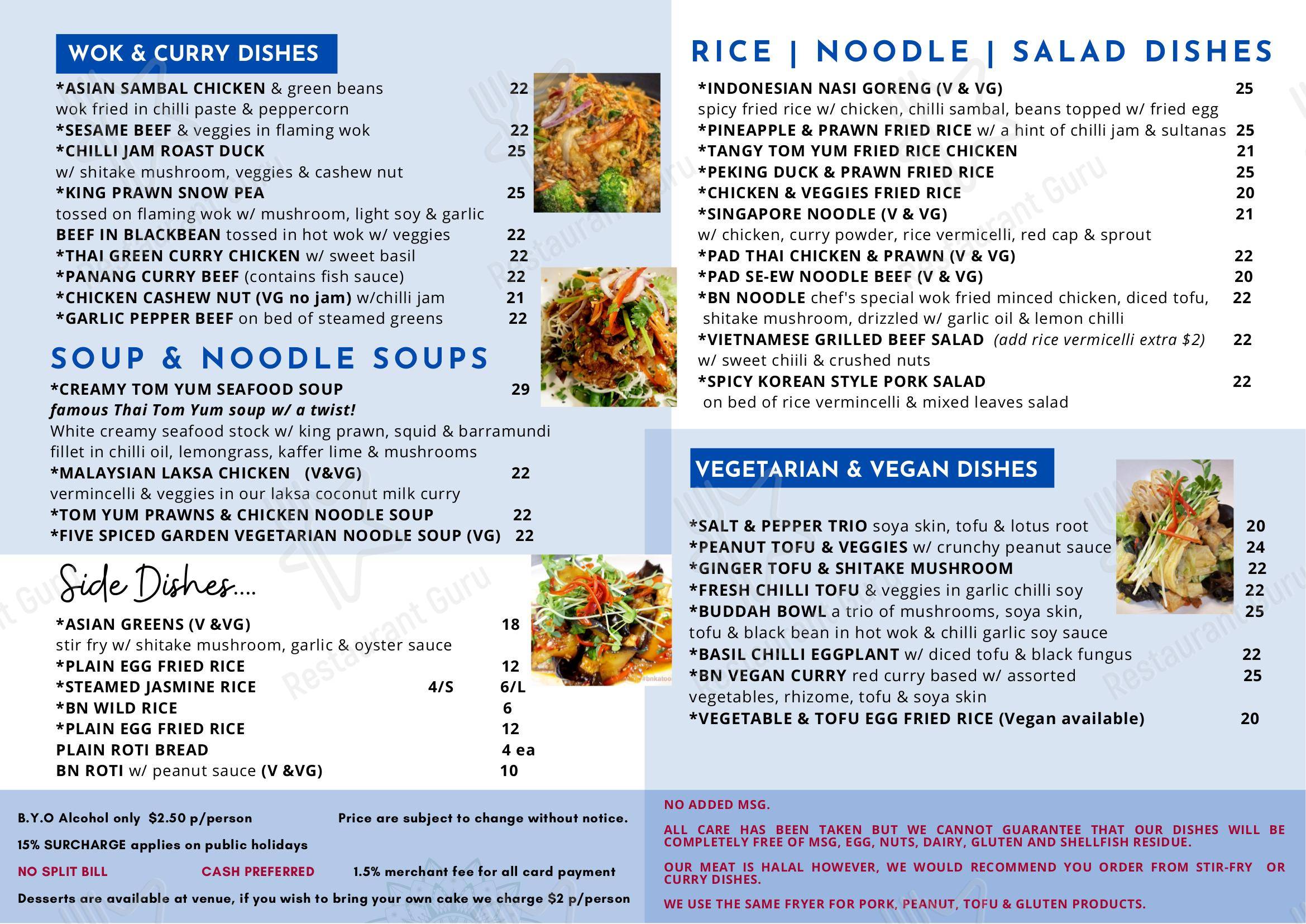 Menu at Basil Nut Cafe & Restaurant Katoomba, Katoomba