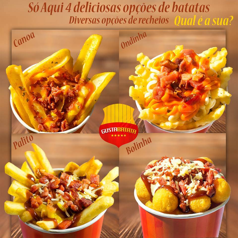 Batata Frita Gusta Batata Porções - Drinks - Chopp cardápio