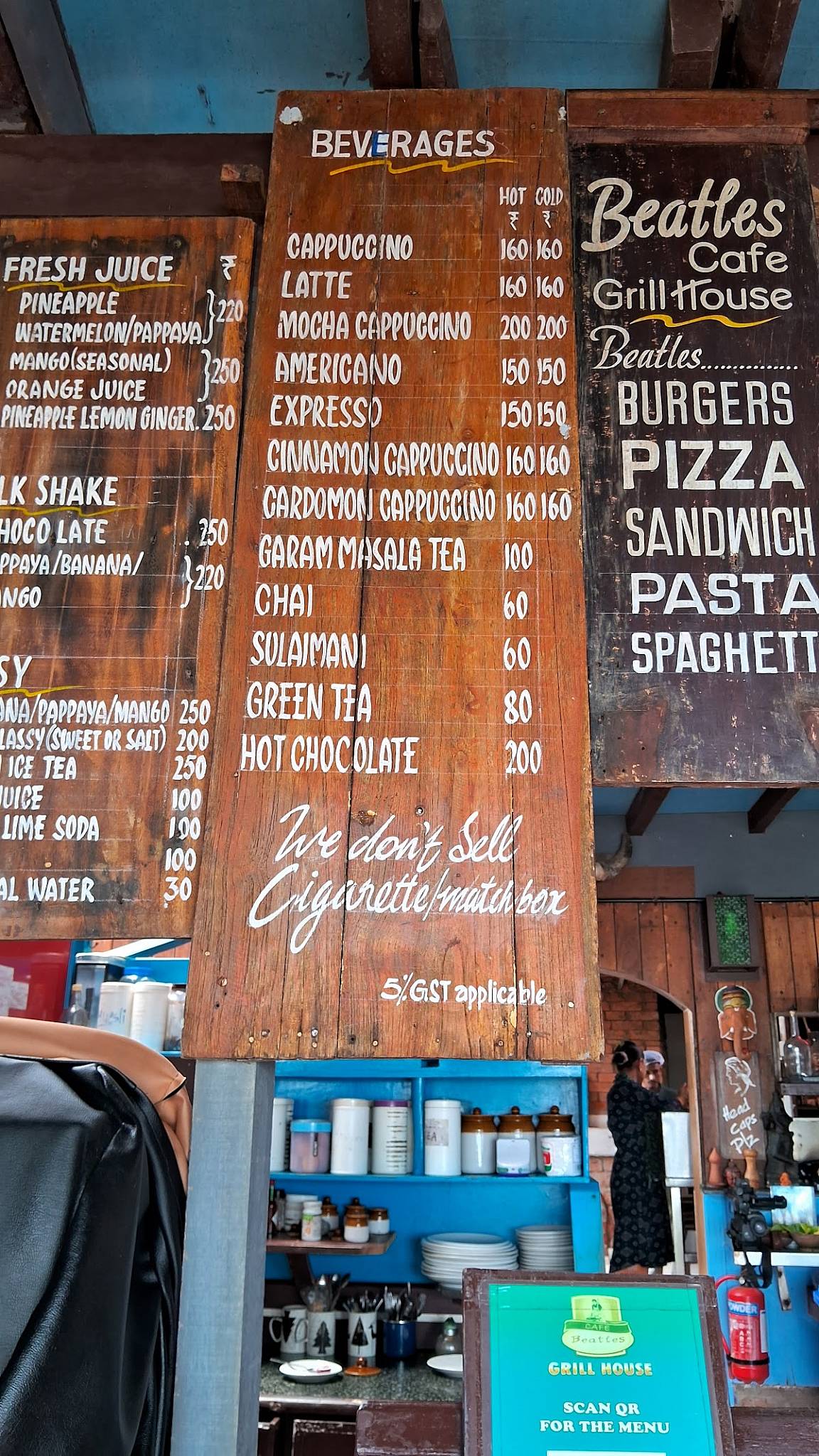 Beatles Cafe & Grill House menu