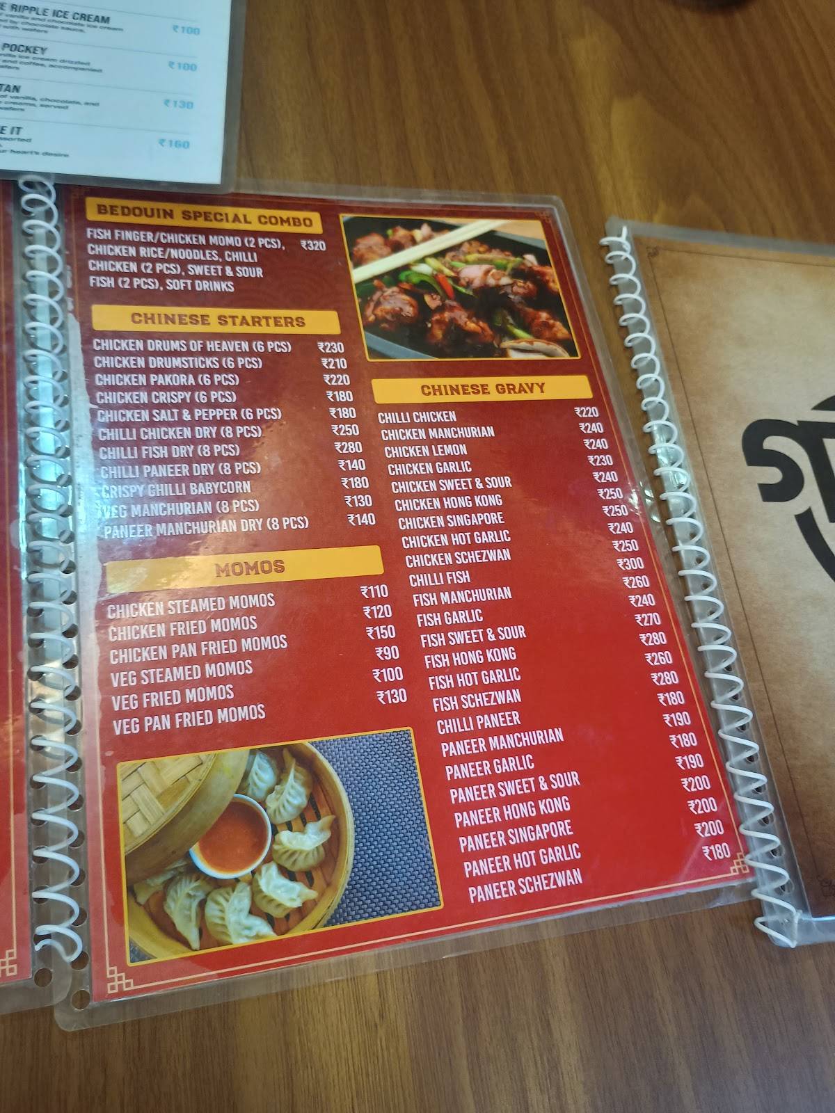 Bedwin & Bedouin menu