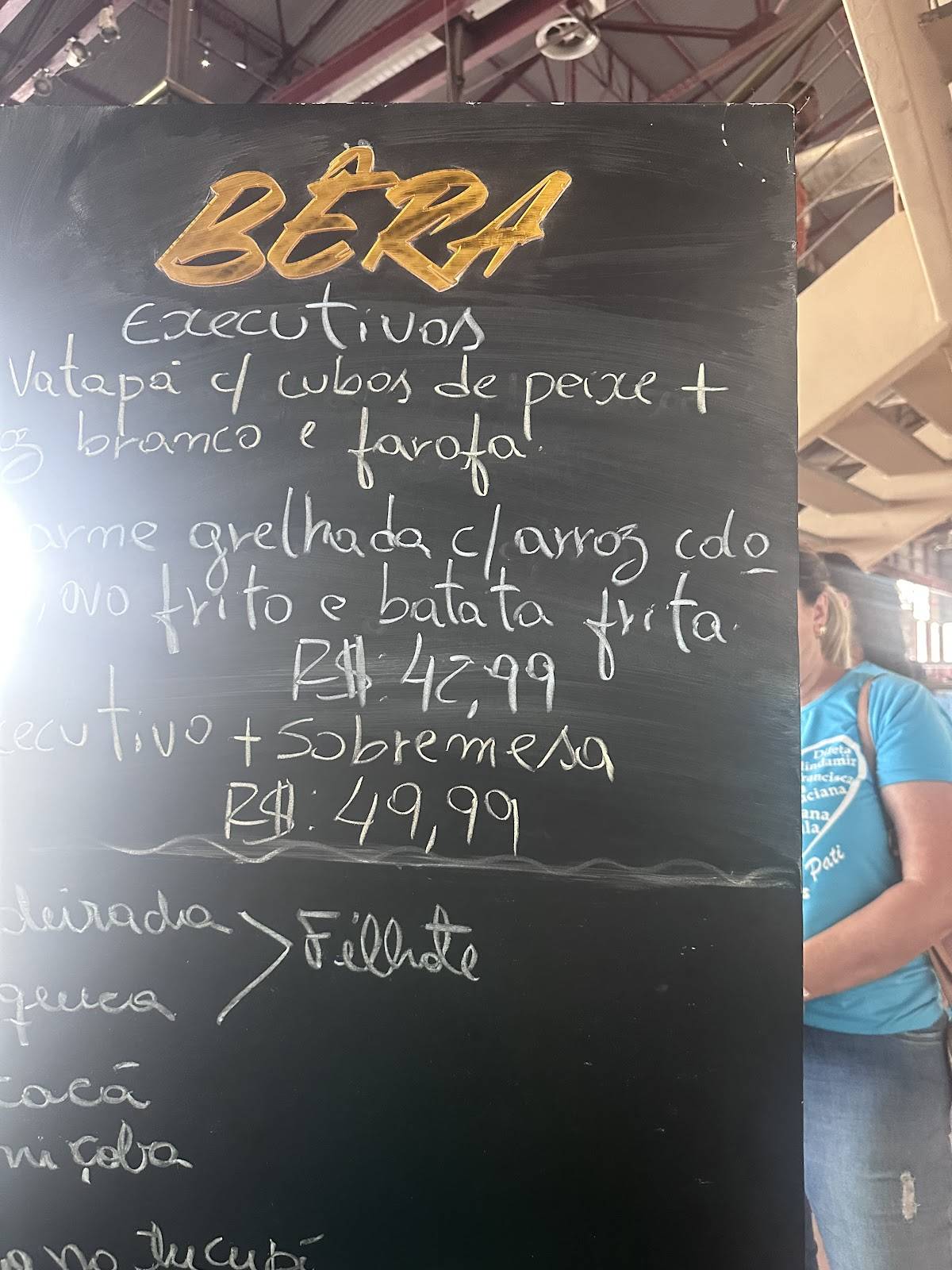 Bêra Gastronomia cardápio