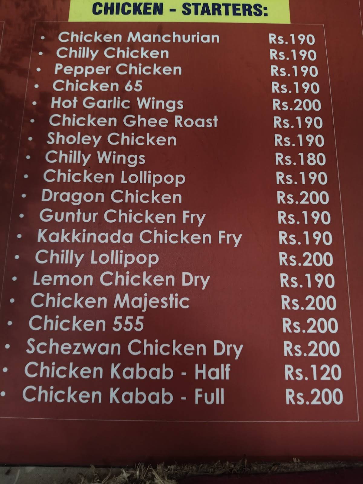 Indus Restaurant Best restaurant in btm layout menu