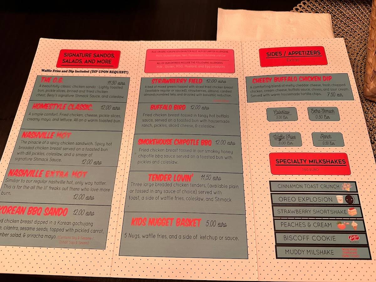 Menu at benji s birdhouse restaurant ramstein miesenbach