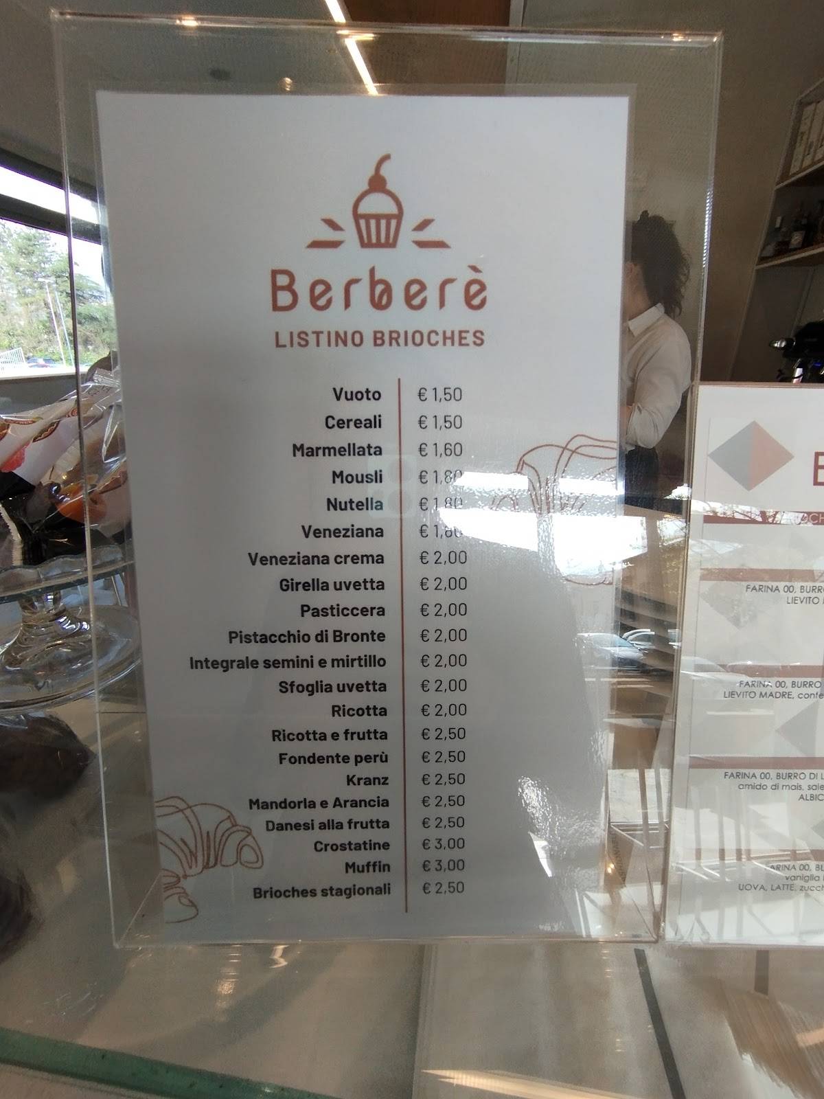 Menu di Berberè 
