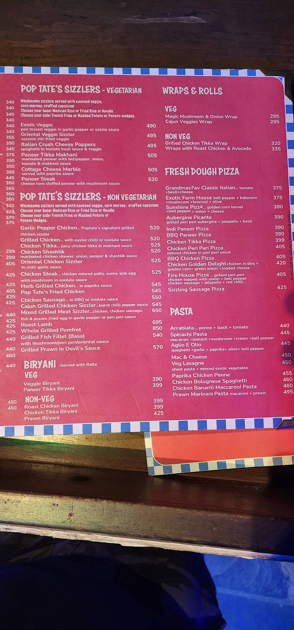 Urban Tadka Padgha menu