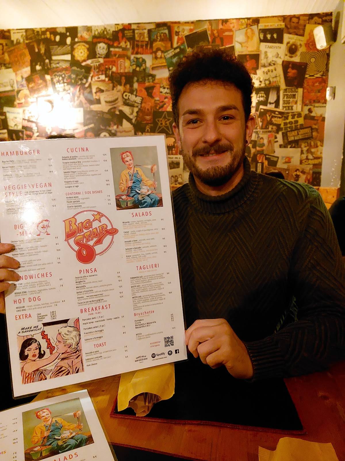 Menu di Big Star Bar Diner 