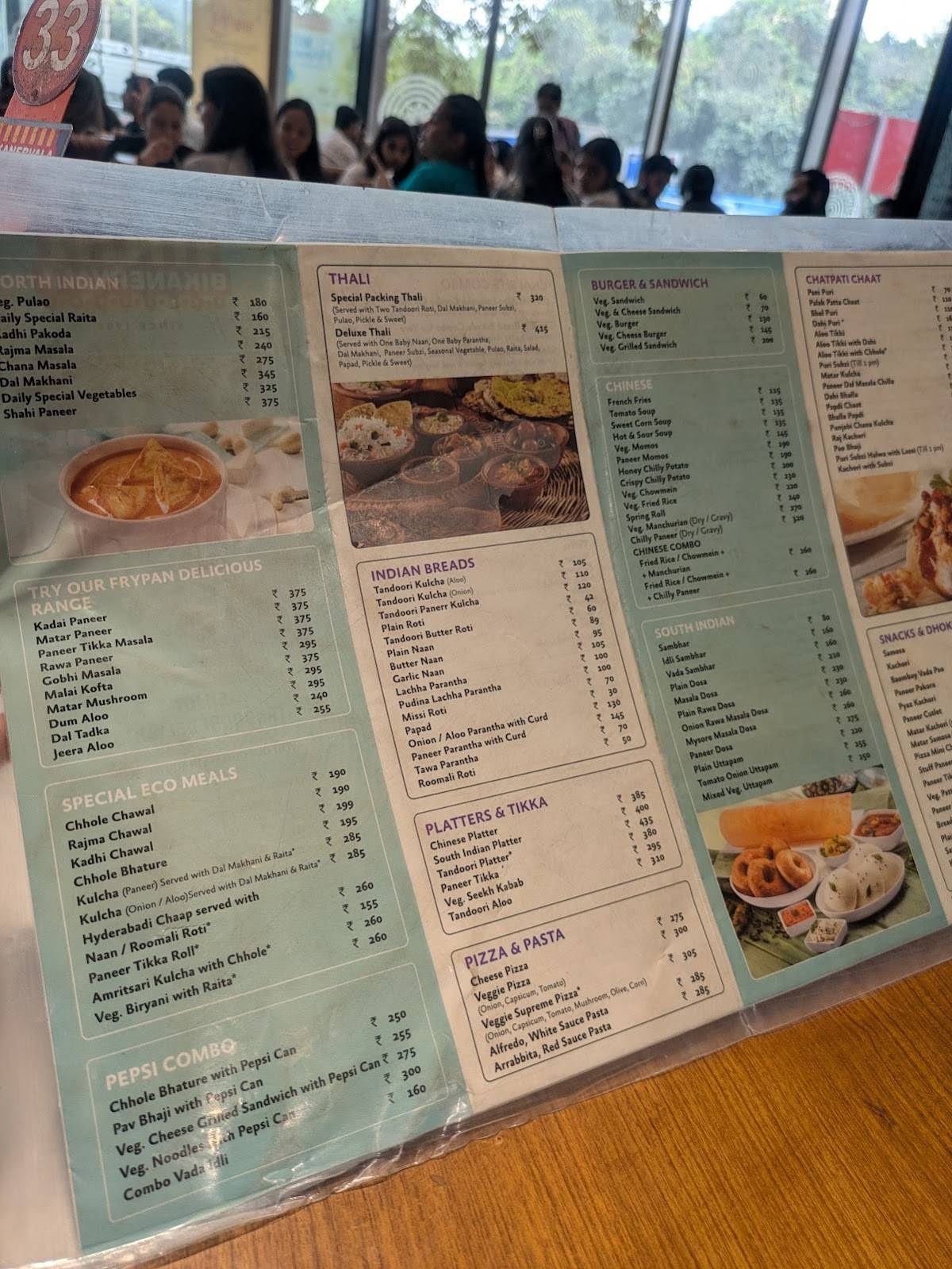 Bikanervala Okhla NSIC, Delhi menu