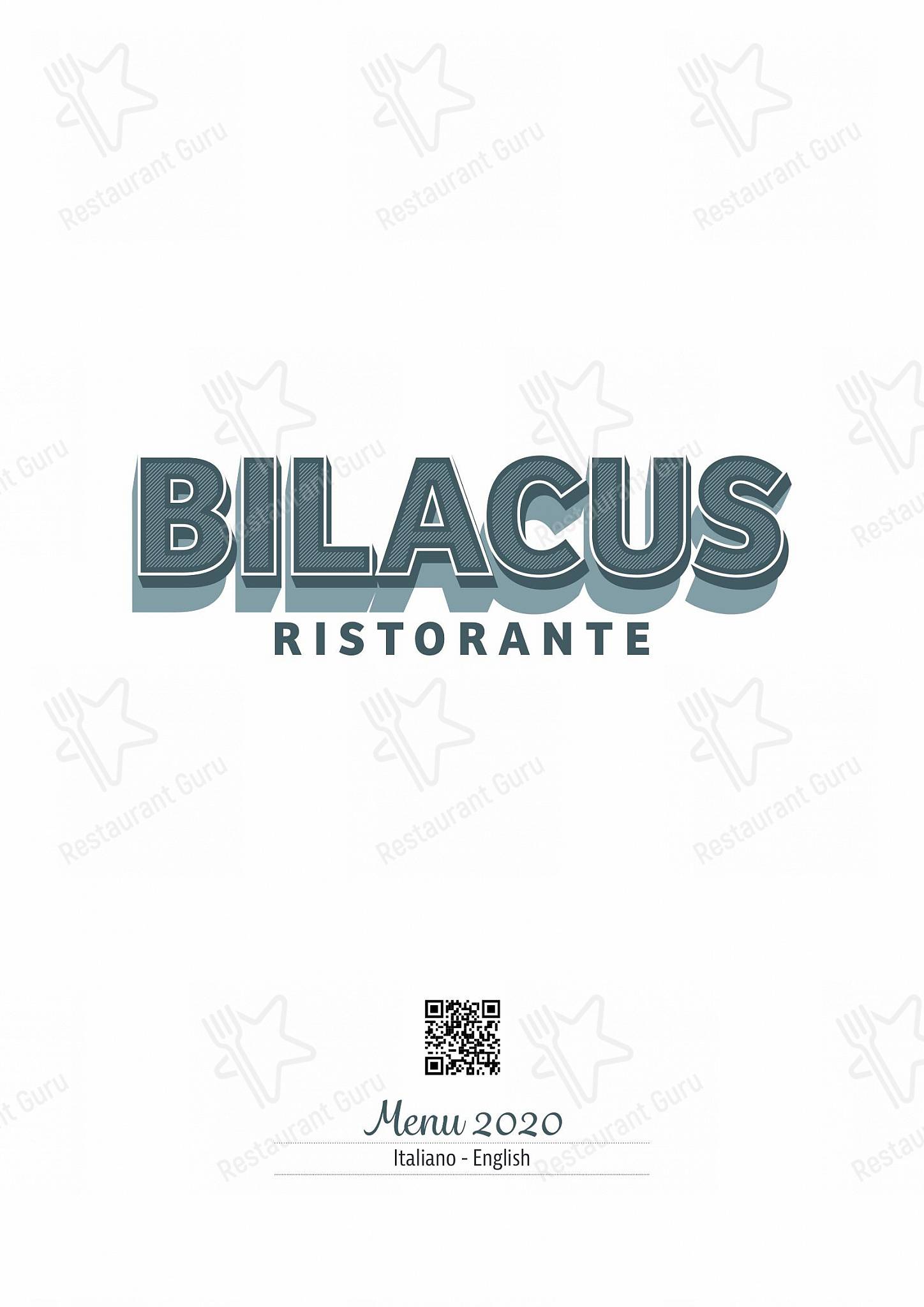 Ristorante Bilacus in Bellagio - Menu bar