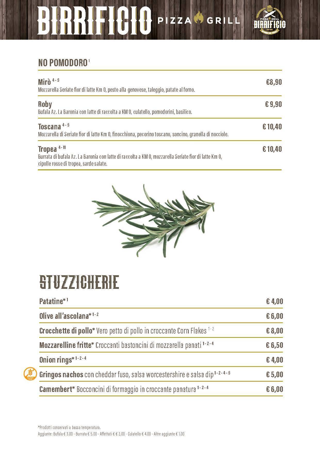 Menu di Bisboccia - Seriate 