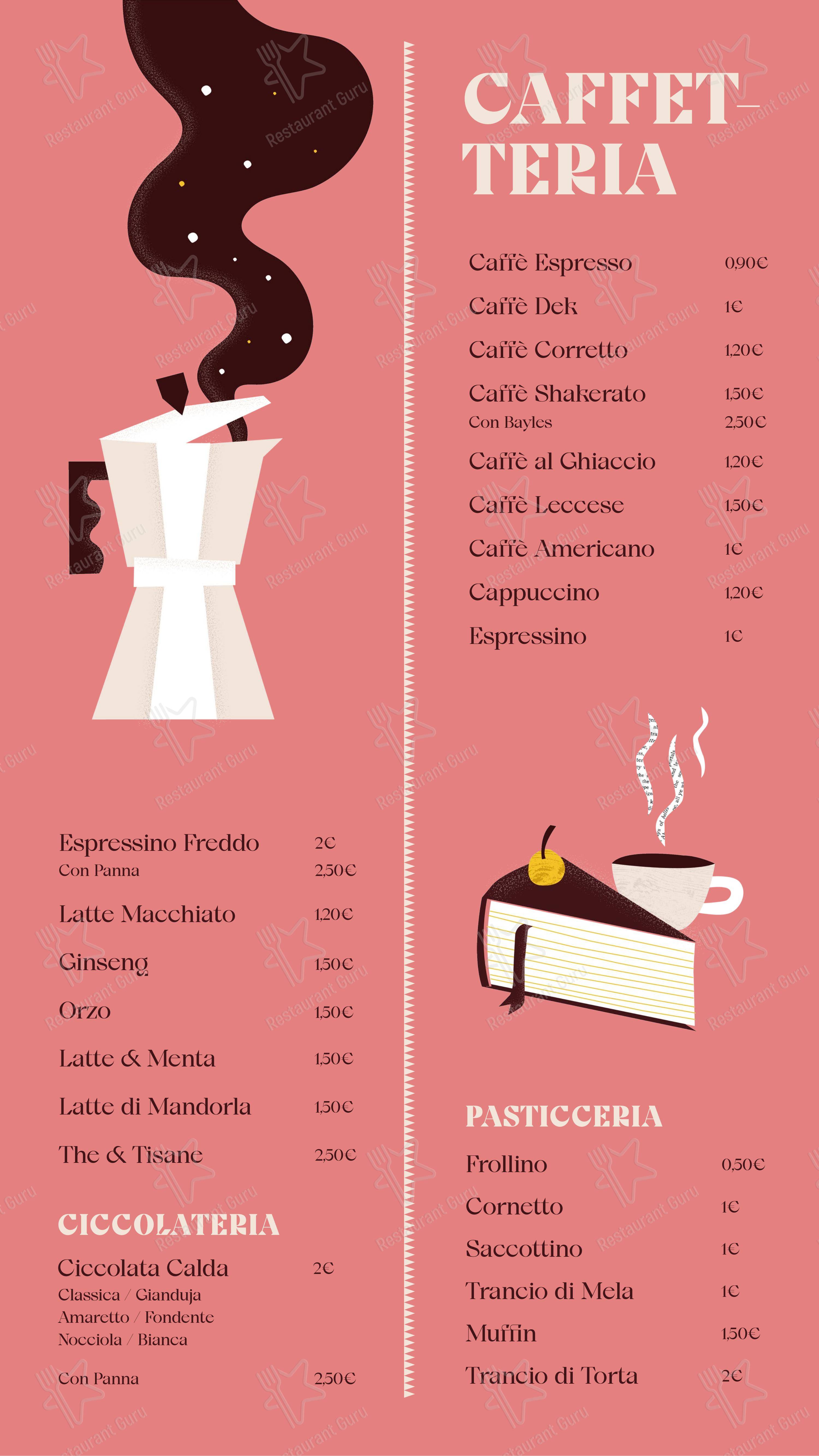 Menu di Vecchie Segherie Mastrototaro - Menu