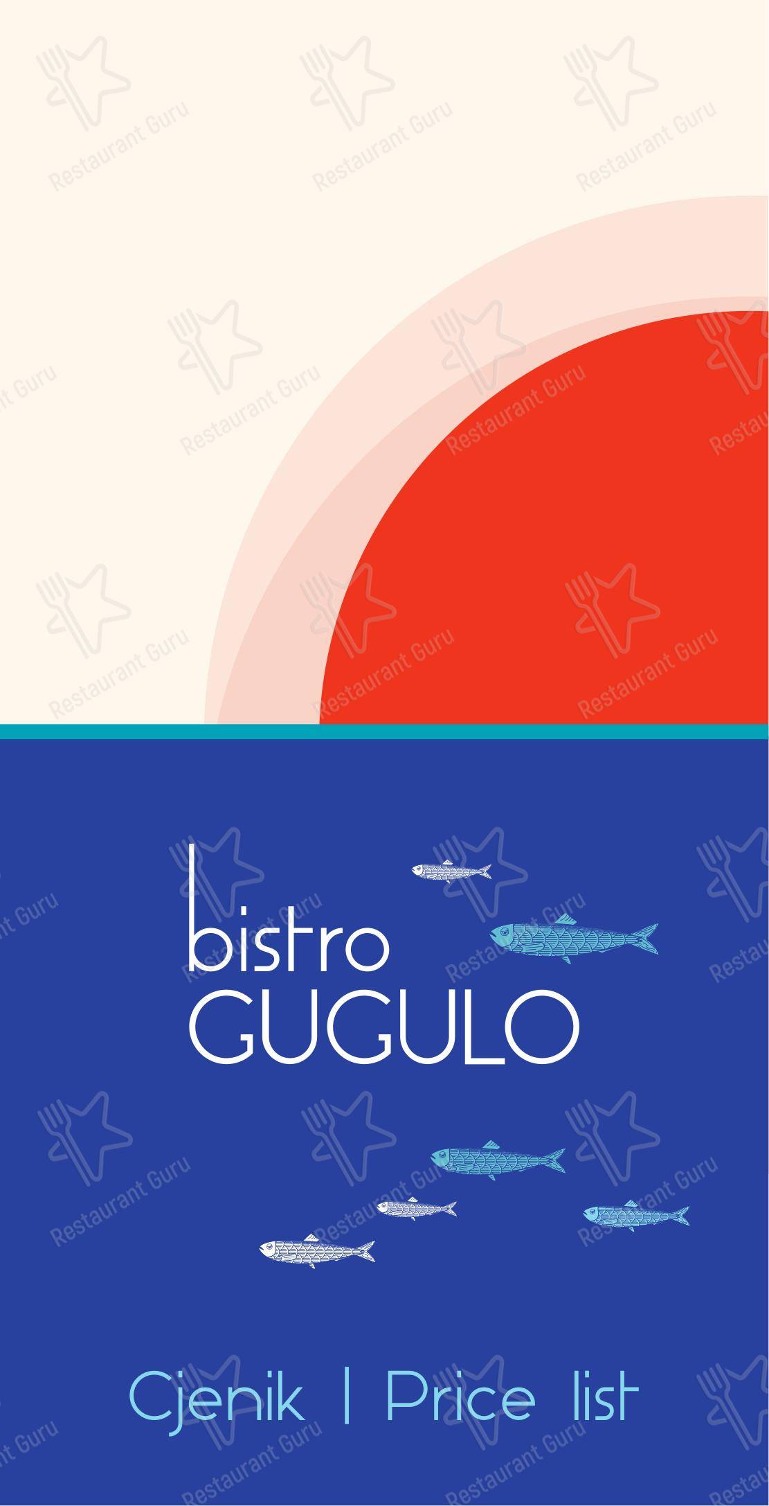 Bistro Gugulo in Kali - Menu