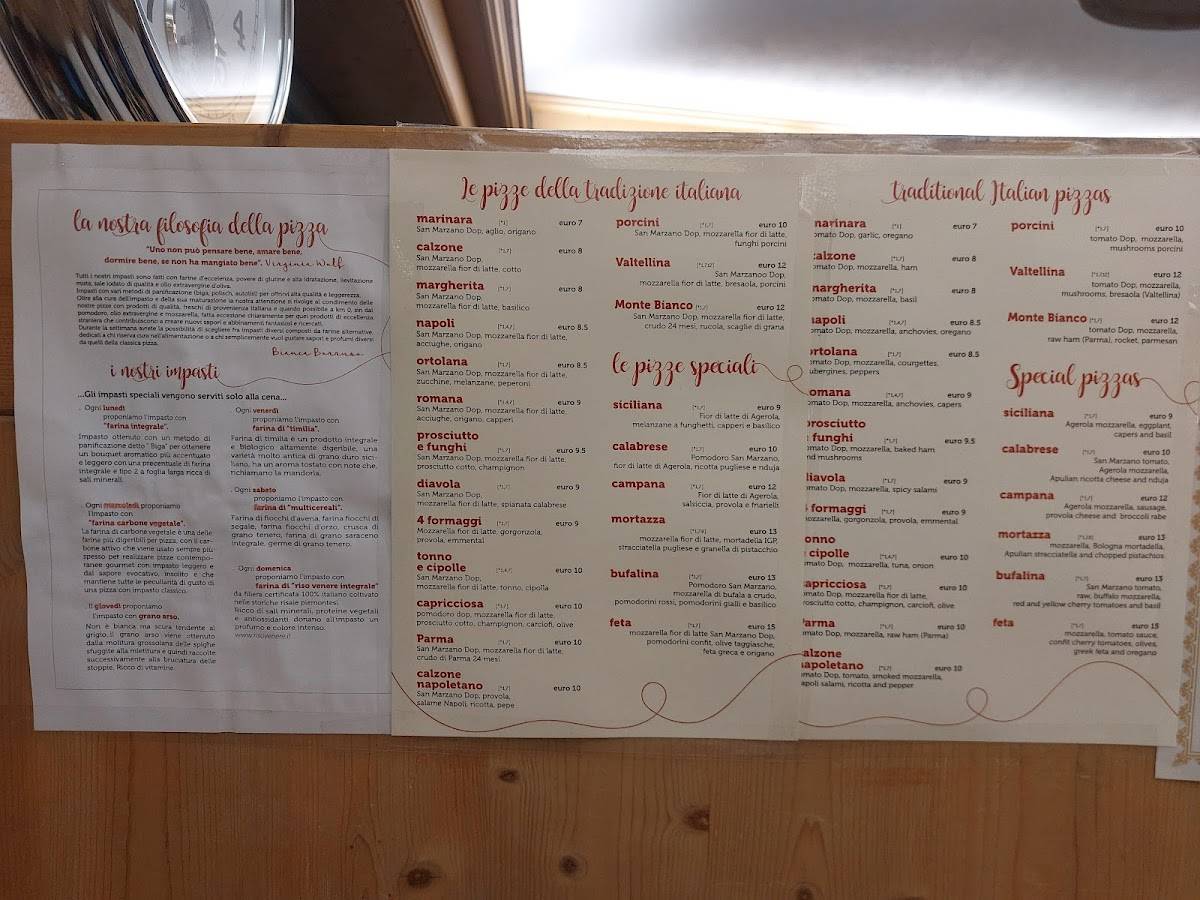 Menu di Bistrot Pizzeria Umami 
