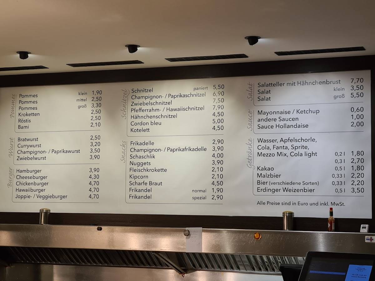 Menu de Blomens Imbiss Gaststätte