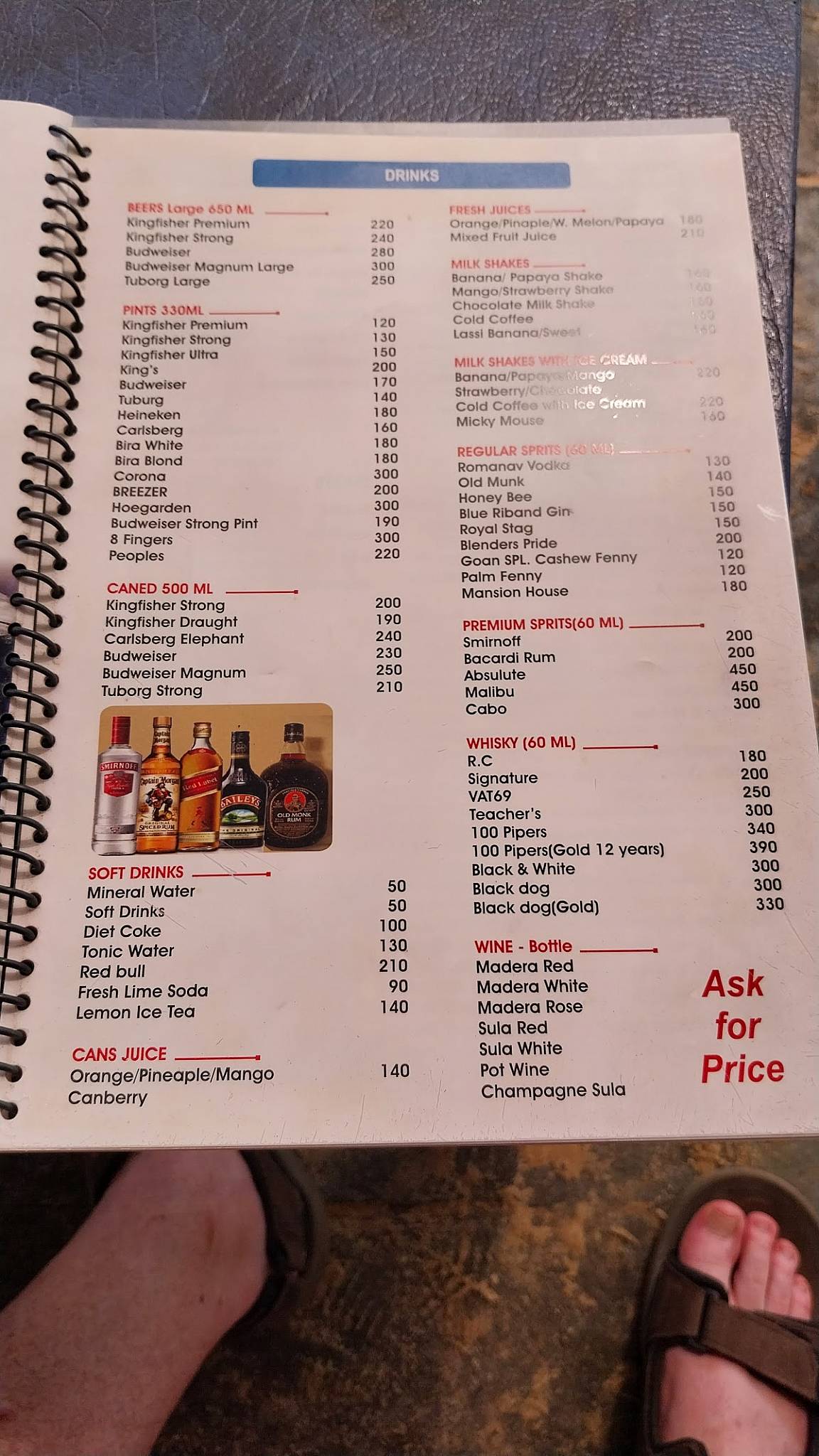 Bobby's Shack menu