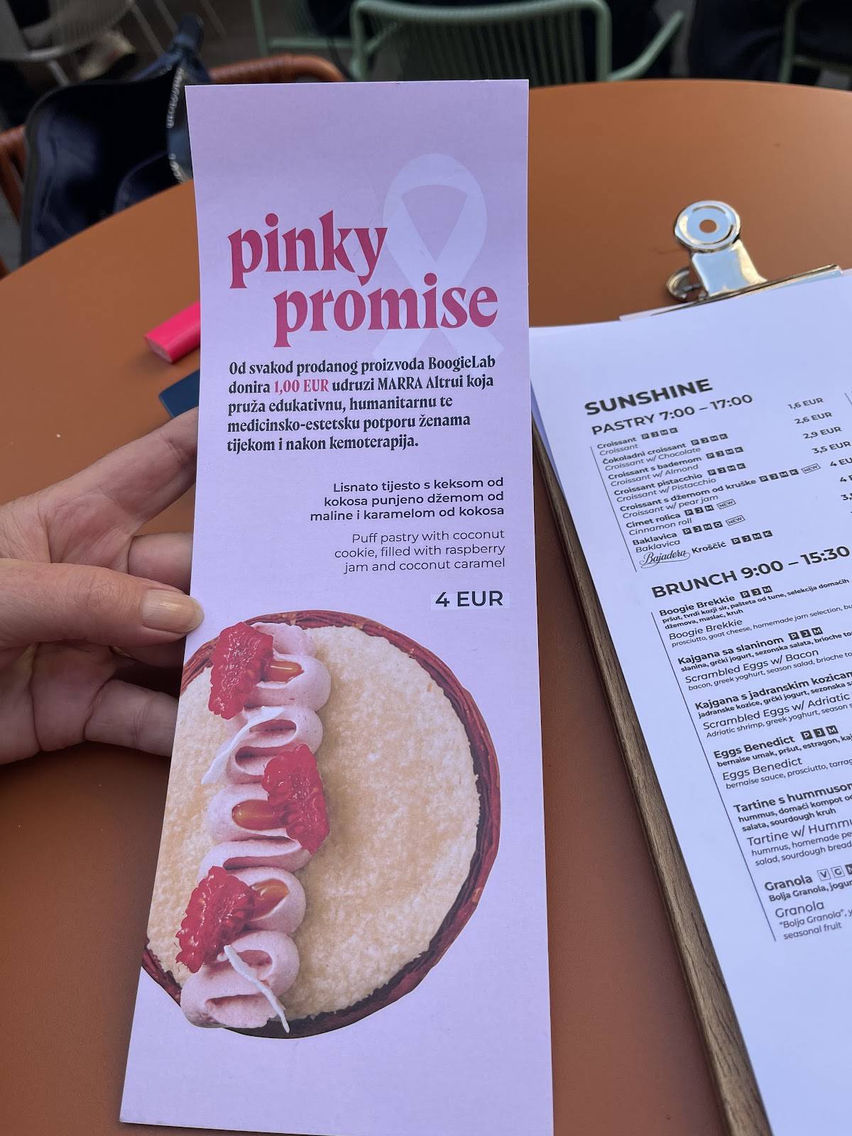 Menu di Boogie Lab Zagreb 