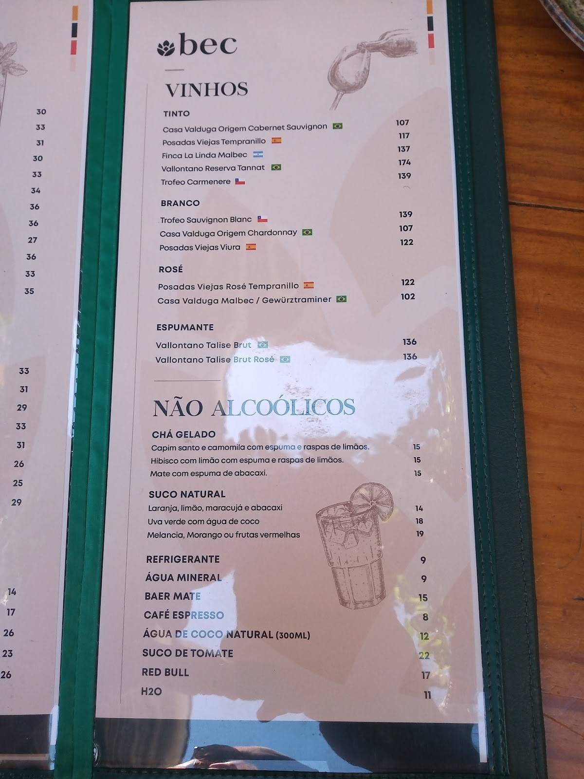 Botanikafé Pinheiros cardápio