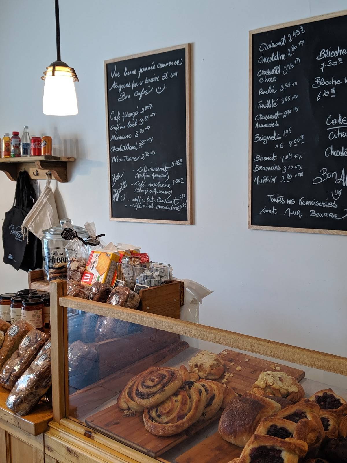 Menu de Boulangerie Oli