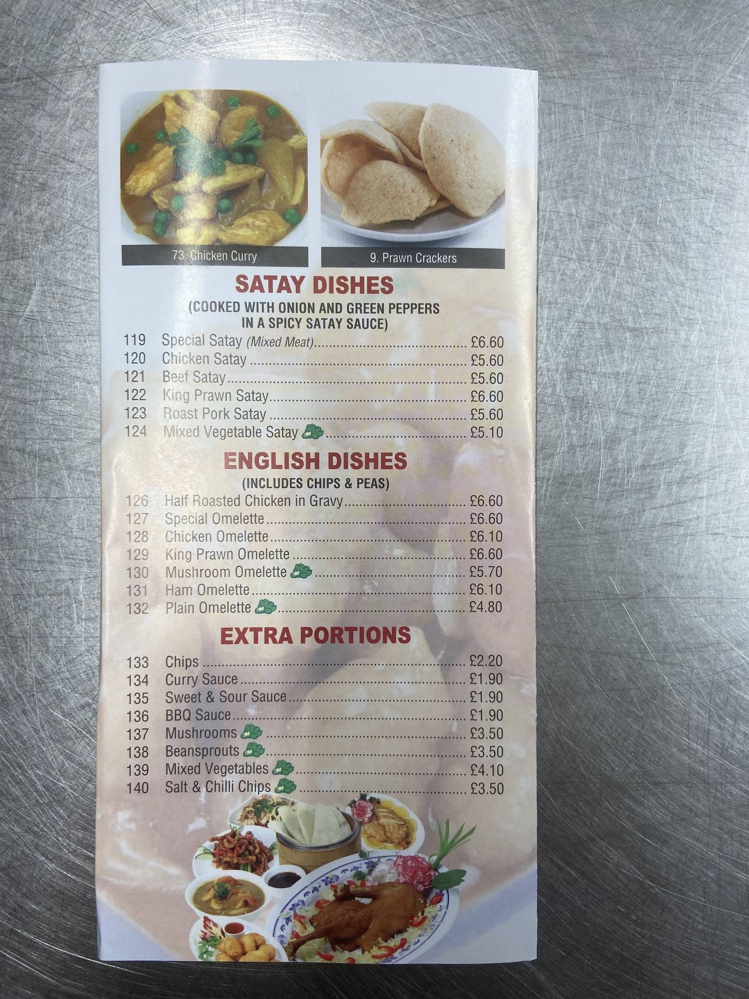 Menu at Boultham Park Chinese Takeaway fast food, Lincoln