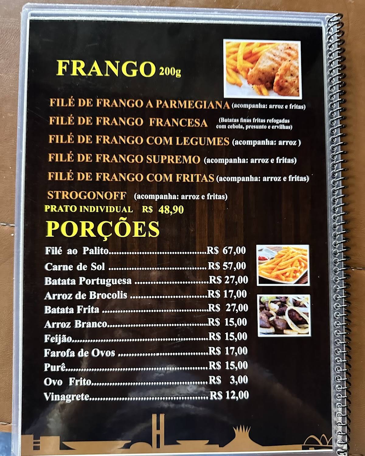 Restaurante Ki-Filé Cavalcante cardápio