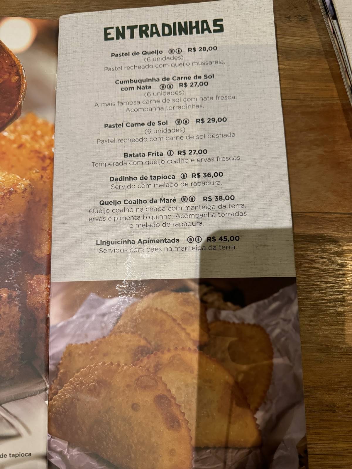 Restaurante Mangai - Brasília Shopping cardápio