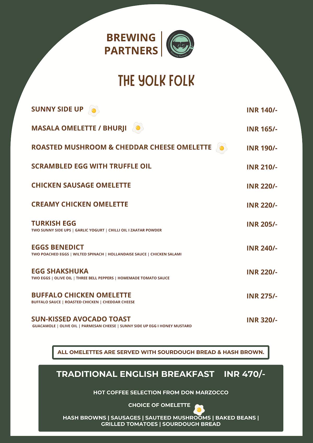 Brewing Partners - Pimpri menu