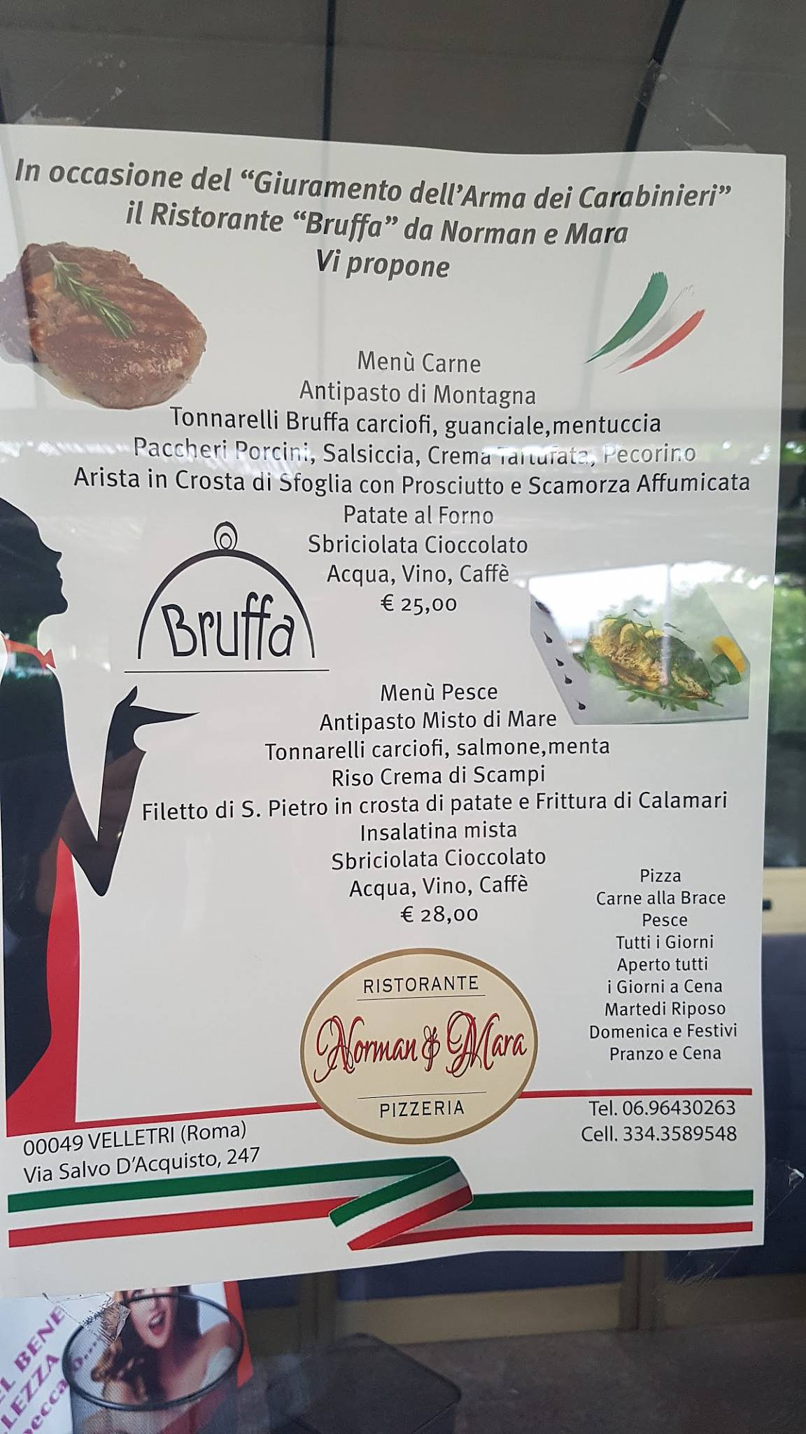 Menu di Bruffa 
