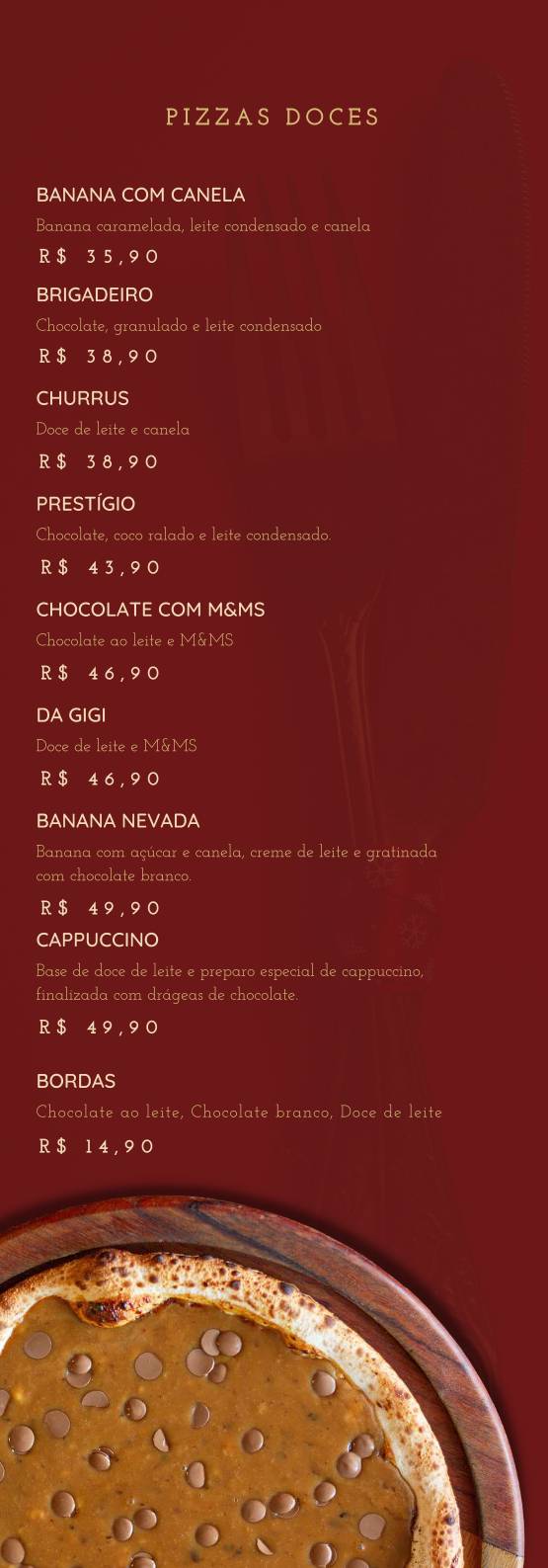 Brunholi Grill & Pizza cardápio