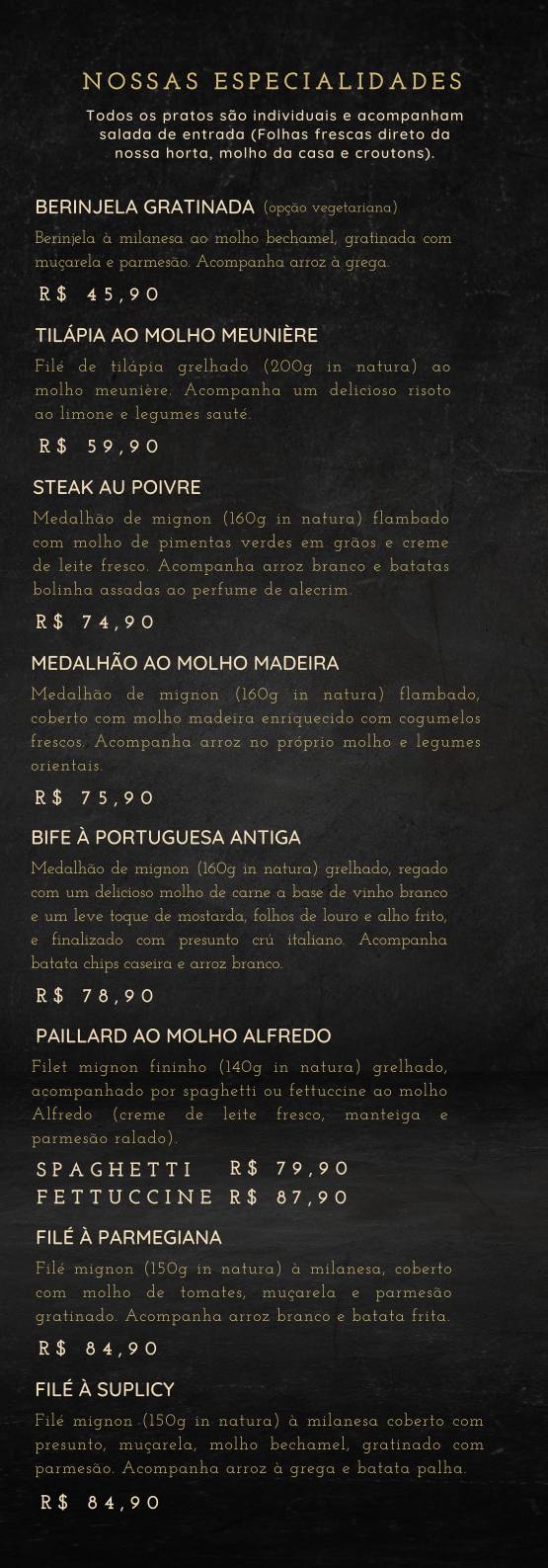 Brunholi Grill & Pizza cardápio