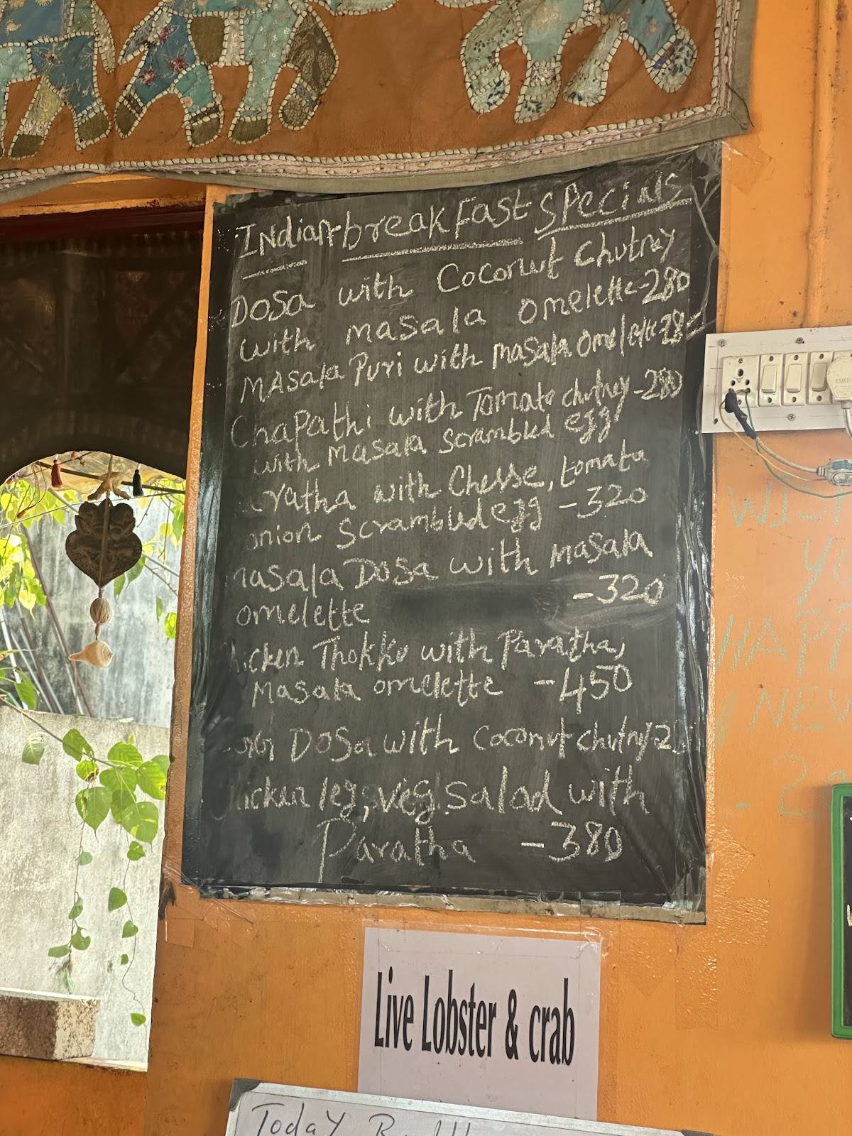 Buddha Cafe menu
